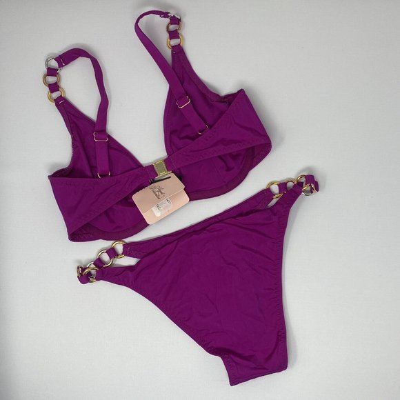 Agent Provocateur Kayla Pink Bikini Set NWT - Picture 5 of 8